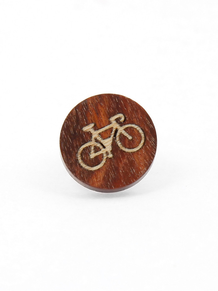 Rennrad-Pin aus Holz