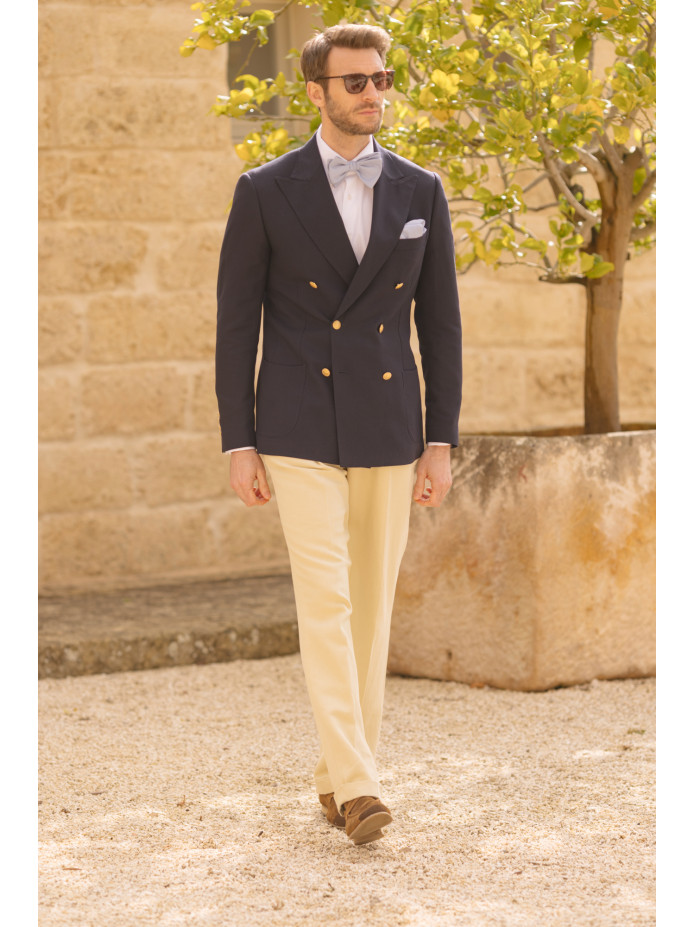 Hellblaues Seideneinstecktuch Amalfi
