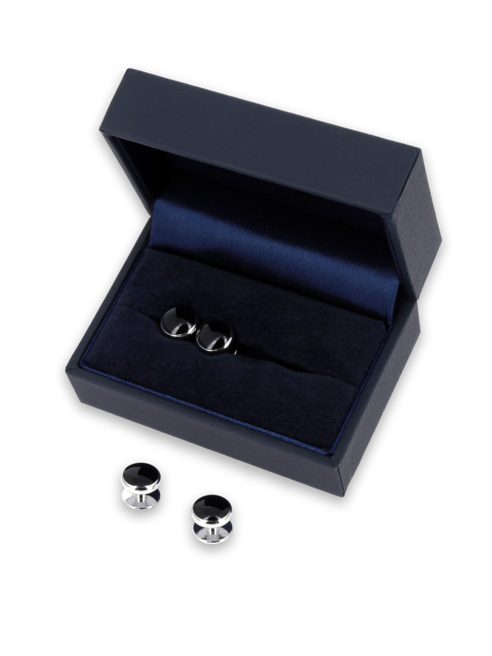 Set 4x Schwarze Studs