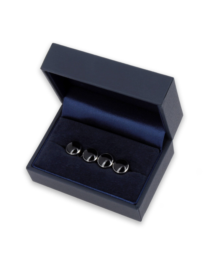 Set 4x Schwarze Studs
