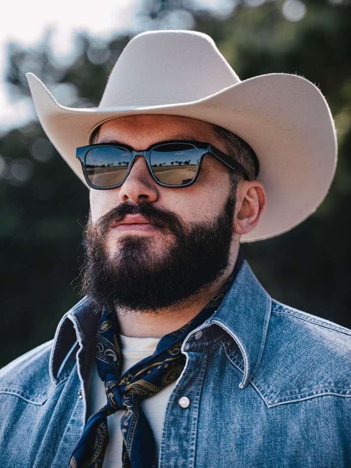 Schwarze Sonnenbrille Mojave