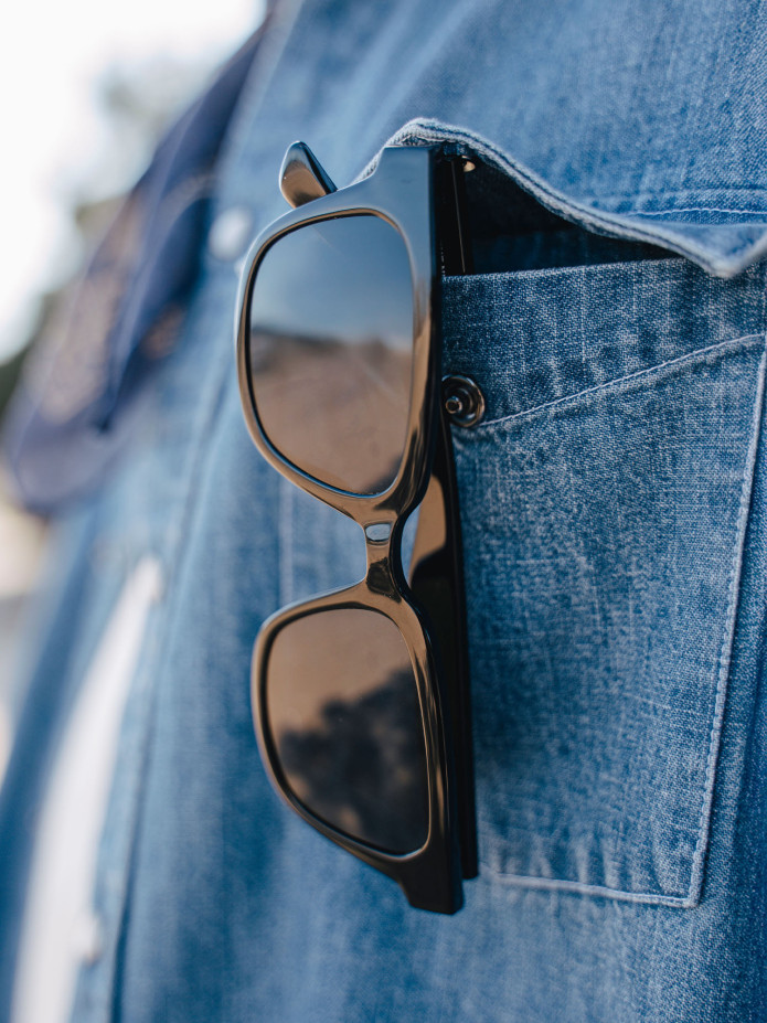Schwarze Sonnenbrille Mojave