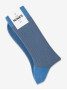 Gestreifte Schottenfaden-Socken in Himmelblau und Haselnuss