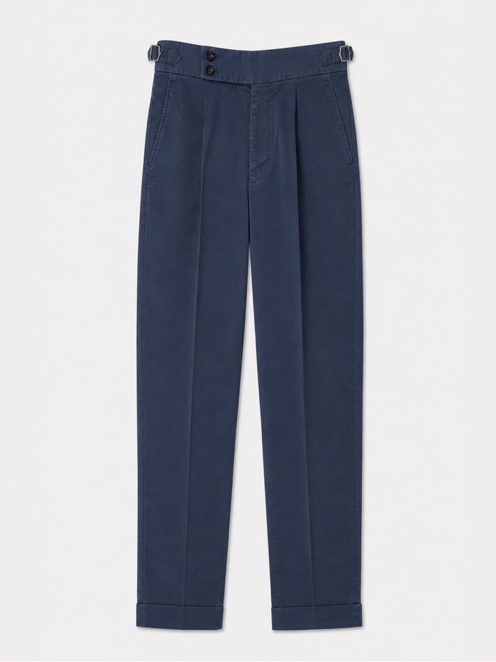 Bundfalten-Hose marineblau - Braga