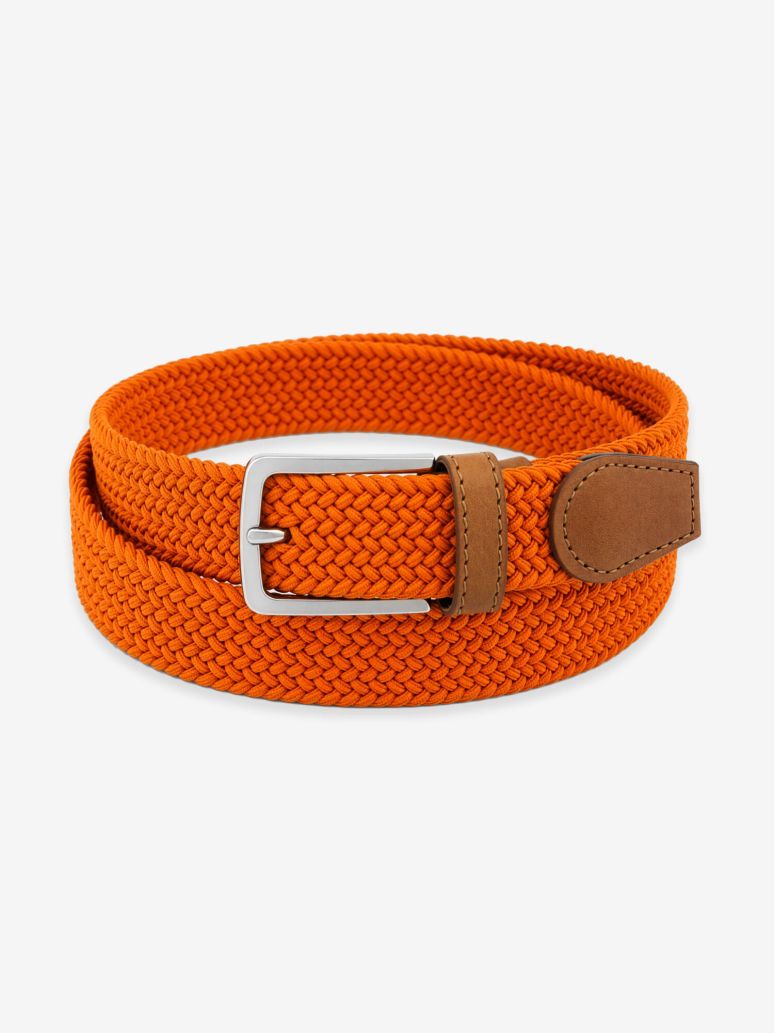 Elastischer Flechtgürtel in orange - Rob III