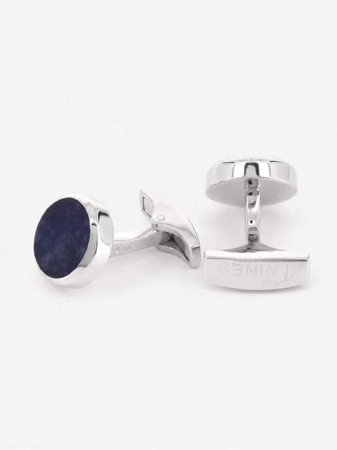 Runde Soladith-Manschettenknöpfe aus Sterling Silber - Saint-Honoré