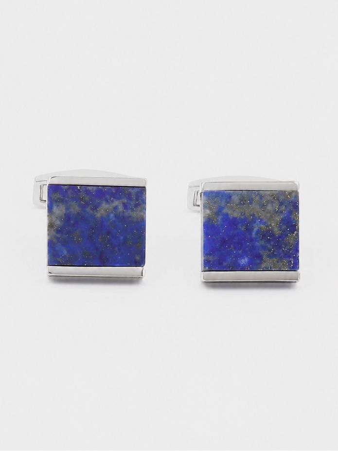 Lapis Lazuli Sterling Silber Manschettenknöpfe - Minkebe