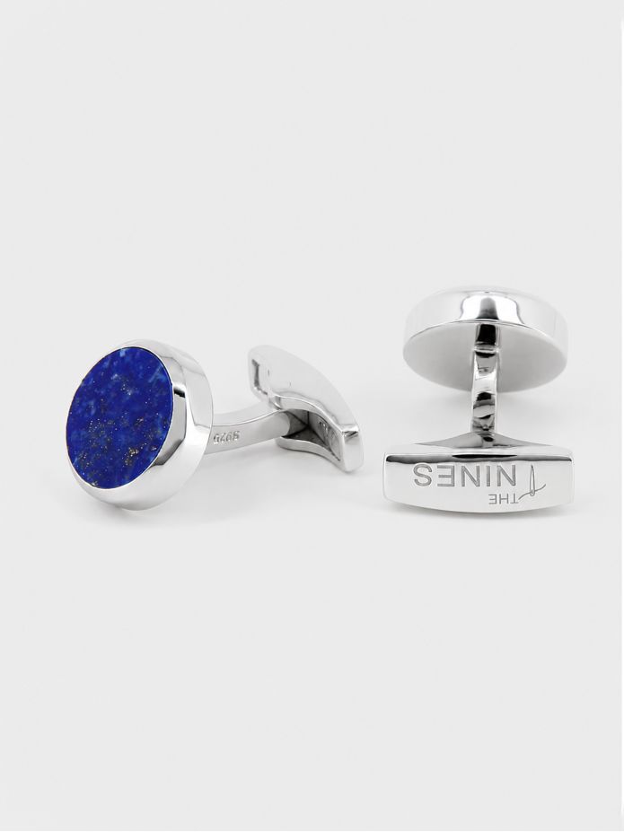Lapis Lazuli Sterling Silber Manschettenknöpfe - Saint-Honoré