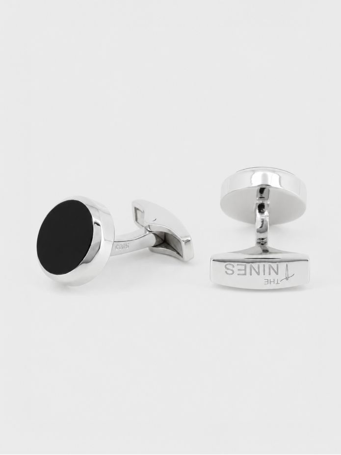 Onyx Sterling Silber Manschettenknöpfe - Saint-Honoré
