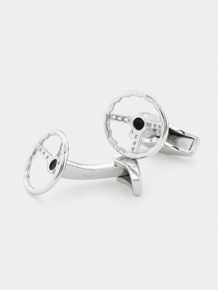 Lenkrad Manschettenknöpfe - Daytona Sterling Silber
