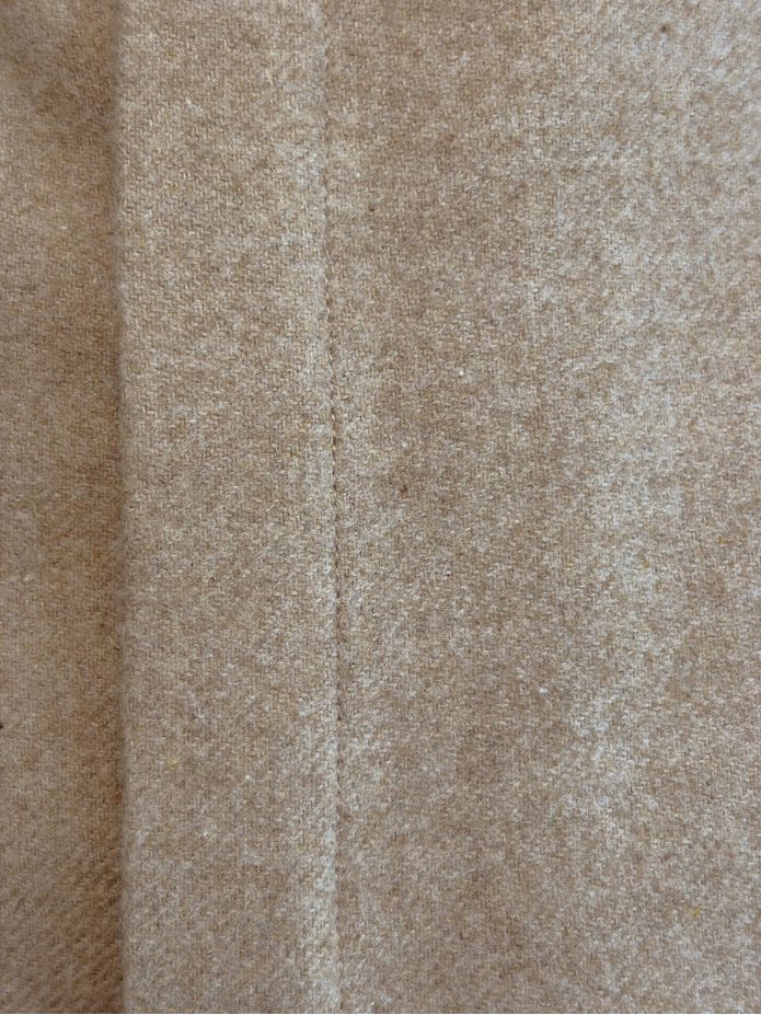 Hemd mit Umkehrkragen aus beigem Flanell