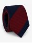 Grenadine Krawatte Marineblau und Bordeaux gestreift