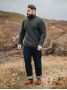 Lodengrüner Rollkragenpullover Adam