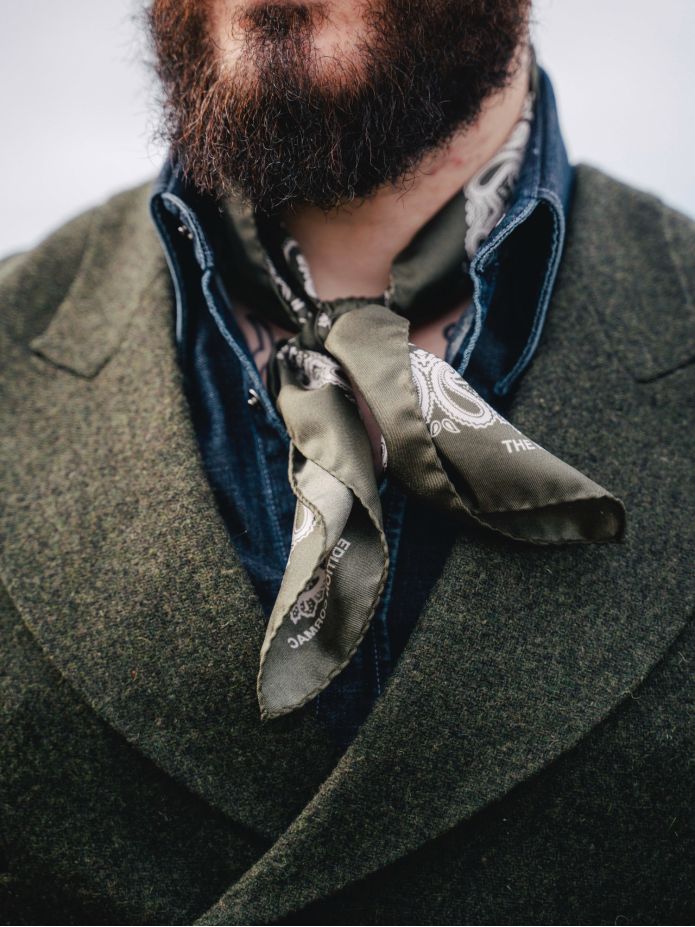 Grünes Bandana mit Paisleymuster LISBURN