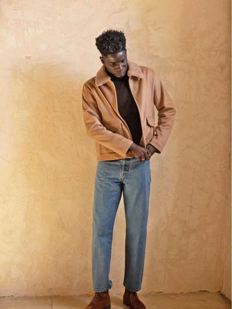 John Blouson mit Reißverschluss in Camel