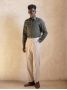 Beige Flanellhose mit hohem Bund Faro