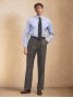 Graue Flanellhose mit hohem Bund Faro