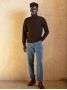 Brauner Rollkragenpullover Grant